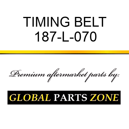 TIMING BELT 187-L-070