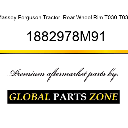 Massey Ferguson Tractor  Rear Wheel Rim T030 T035 1882978M91