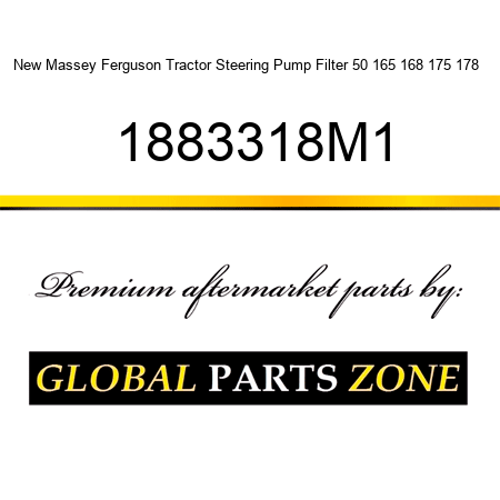 New Massey Ferguson Tractor Steering Pump Filter 50 165 168 175 178 + 1883318M1