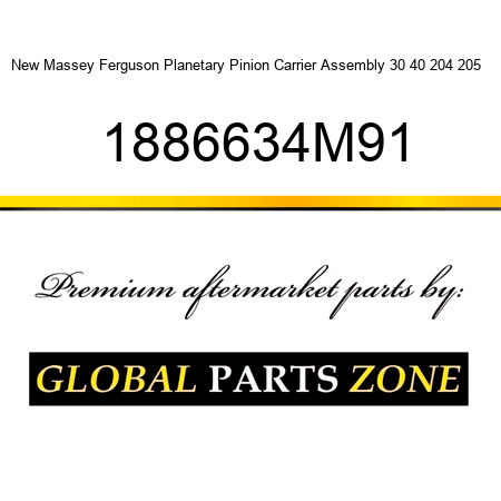 New Massey Ferguson Planetary Pinion Carrier Assembly 30 40 204 205 + 1886634M91