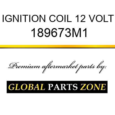 IGNITION COIL 12 VOLT 189673M1