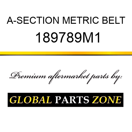 A-SECTION METRIC BELT 189789M1