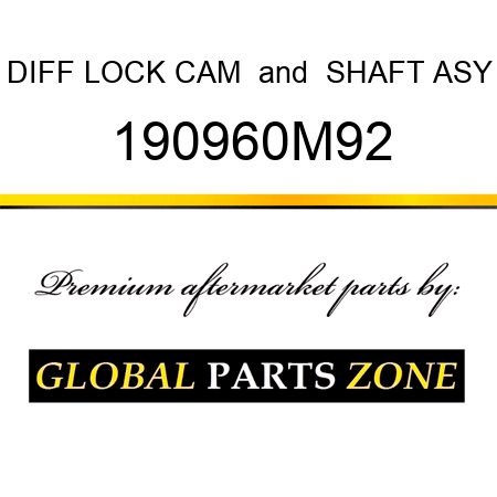 DIFF LOCK CAM & SHAFT ASY 190960M92