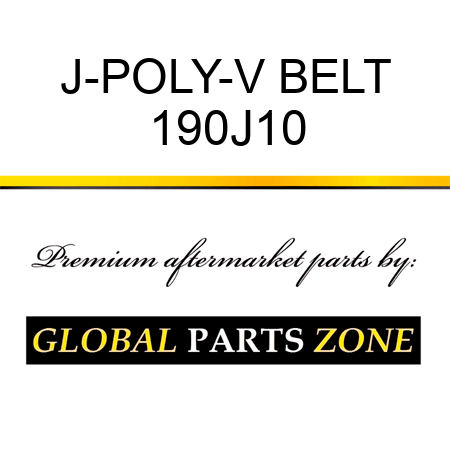 J-POLY-V BELT 190J10