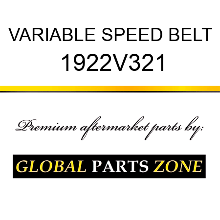 VARIABLE SPEED BELT 1922V321