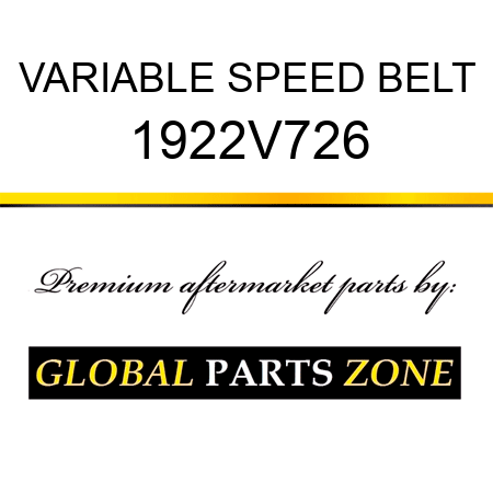 VARIABLE SPEED BELT 1922V726
