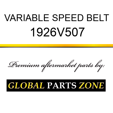 VARIABLE SPEED BELT 1926V507