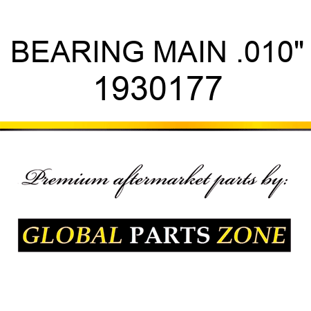 BEARING MAIN .010