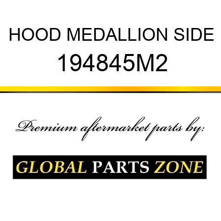 HOOD MEDALLION SIDE 194845M2