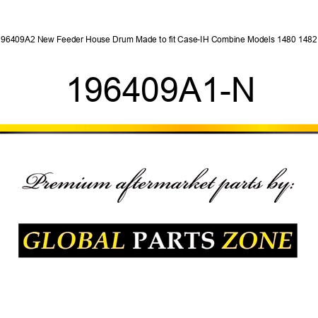 196409A2 New Feeder House Drum Made to fit Case-IH Combine Models 1480 1482 + 196409A1-N