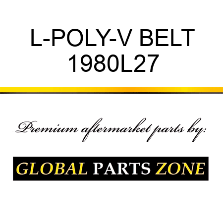 L-POLY-V BELT 1980L27
