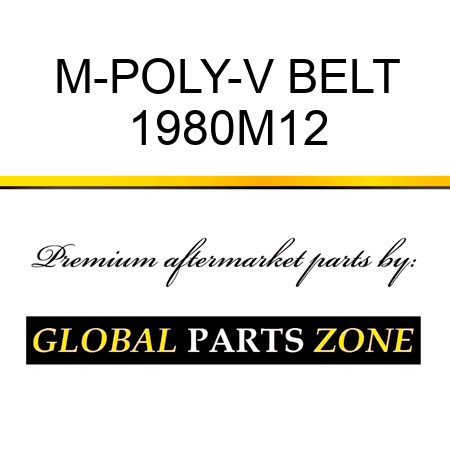M-POLY-V BELT 1980M12