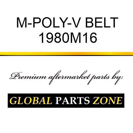 M-POLY-V BELT 1980M16