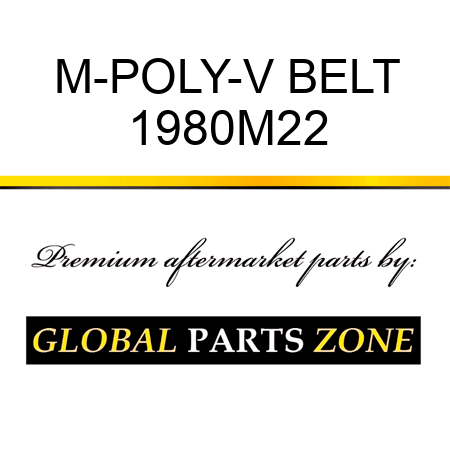 M-POLY-V BELT 1980M22