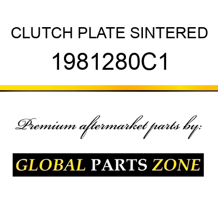CLUTCH PLATE SINTERED 1981280C1
