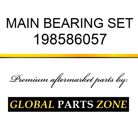 MAIN BEARING SET 198586057