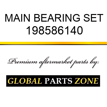 MAIN BEARING SET 198586140