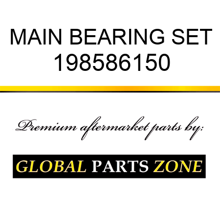 MAIN BEARING SET 198586150