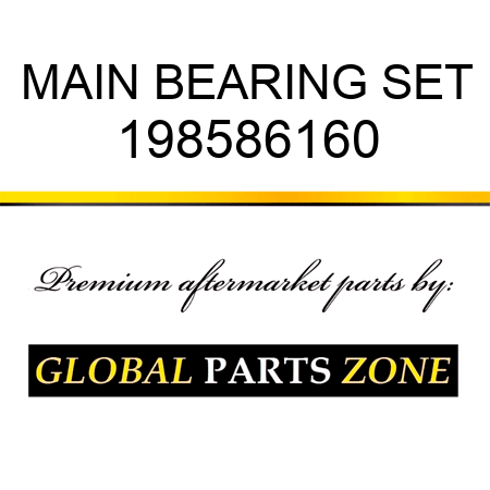 MAIN BEARING SET 198586160
