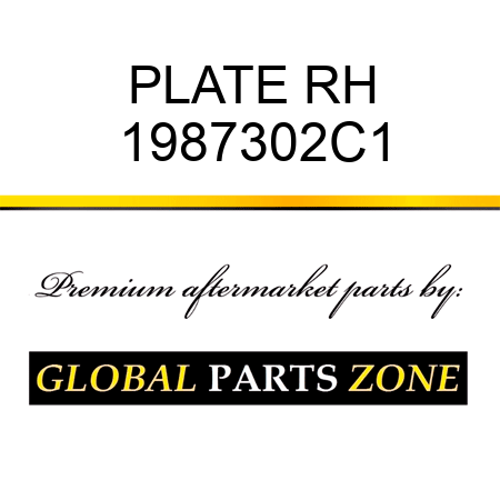 PLATE RH 1987302C1