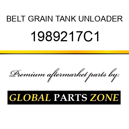 BELT GRAIN TANK UNLOADER 1989217C1