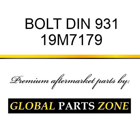 BOLT DIN 931 19M7179