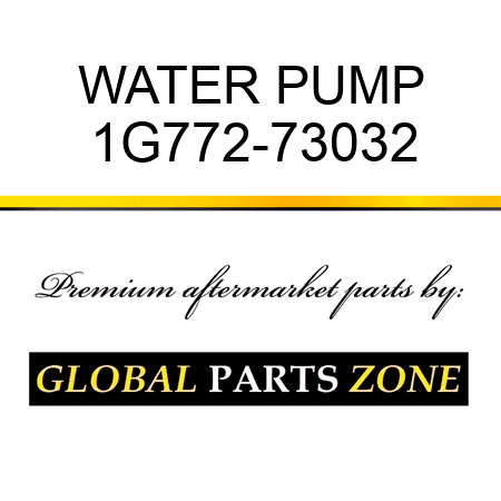 WATER PUMP 1G772-73032