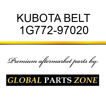 KUBOTA BELT 1G772-97020