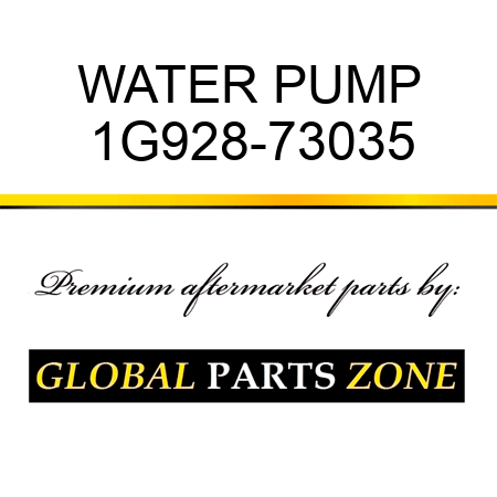 WATER PUMP 1G928-73035