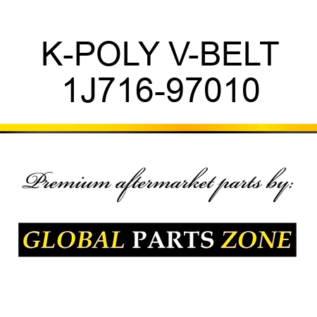 K-POLY V-BELT 1J716-97010