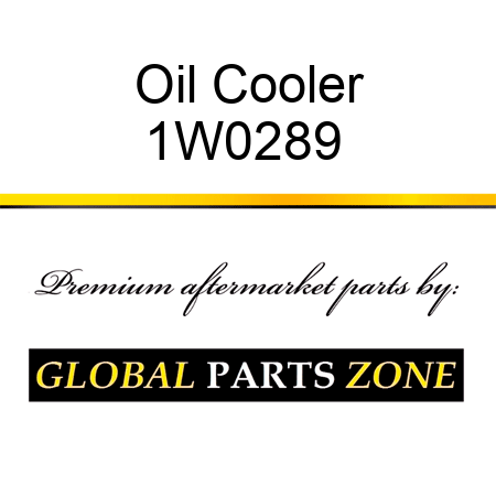 Oil Cooler 1W0289 