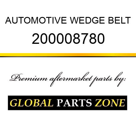 AUTOMOTIVE WEDGE BELT 200008780