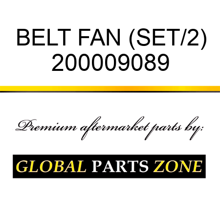 BELT FAN (SET/2) 200009089