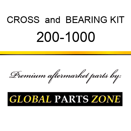 CROSS & BEARING KIT 200-1000