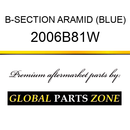 B-SECTION ARAMID (BLUE) 2006B81W