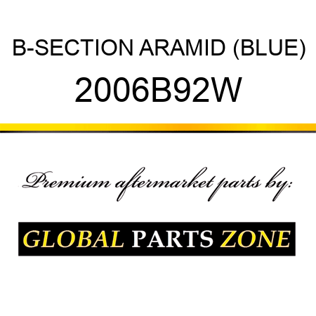 B-SECTION ARAMID (BLUE) 2006B92W