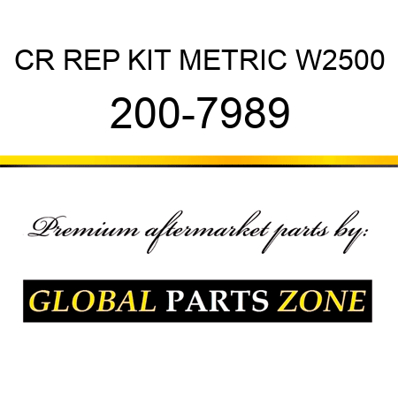 CR REP KIT METRIC W2500 200-7989