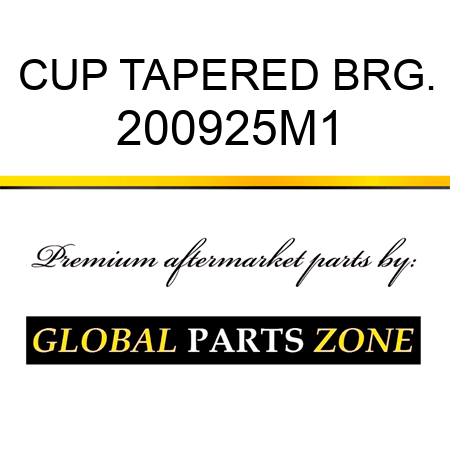 CUP TAPERED BRG. 200925M1