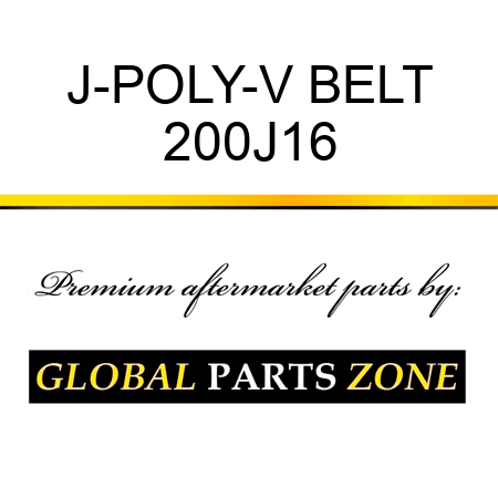 J-POLY-V BELT 200J16