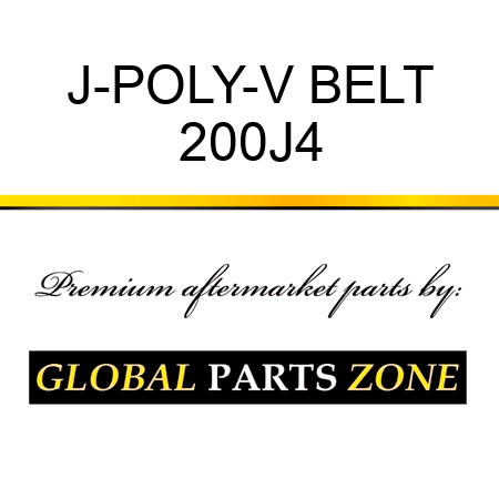 J-POLY-V BELT 200J4