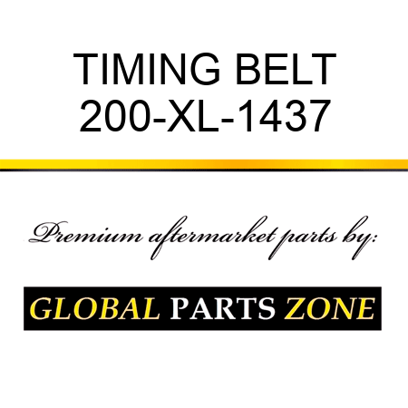 TIMING BELT 200-XL-1437