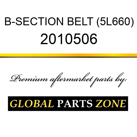 B-SECTION BELT (5L660) 2010506