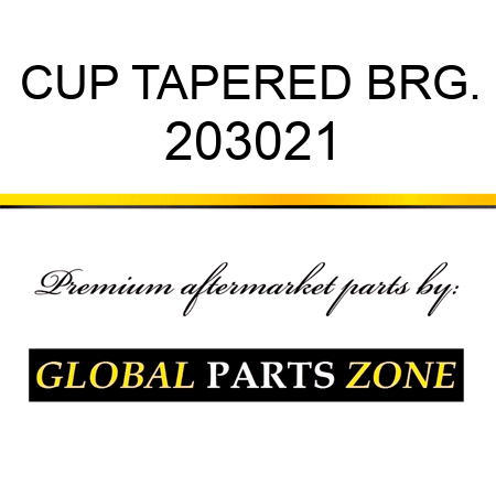 CUP TAPERED BRG. 203021