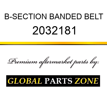 B-SECTION BANDED BELT 2032181