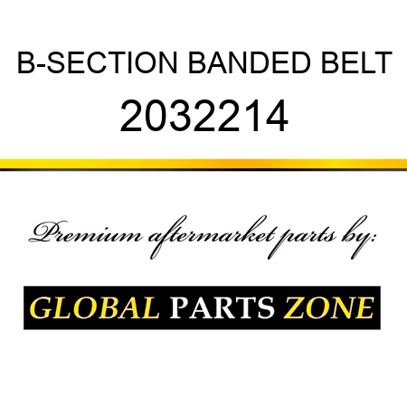 B-SECTION BANDED BELT 2032214