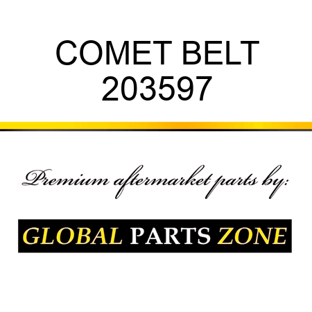 COMET BELT 203597