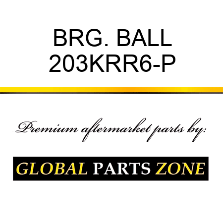 BRG. BALL 203KRR6-P