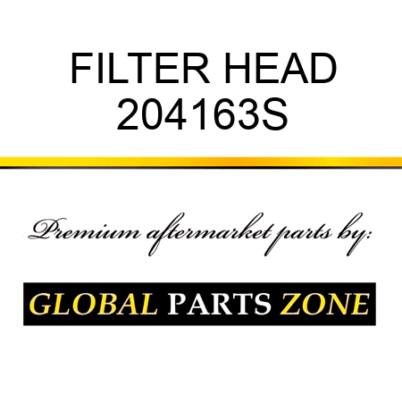 FILTER HEAD 204163S