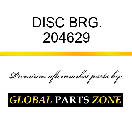 DISC BRG. 204629