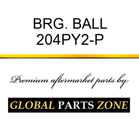 BRG. BALL 204PY2-P